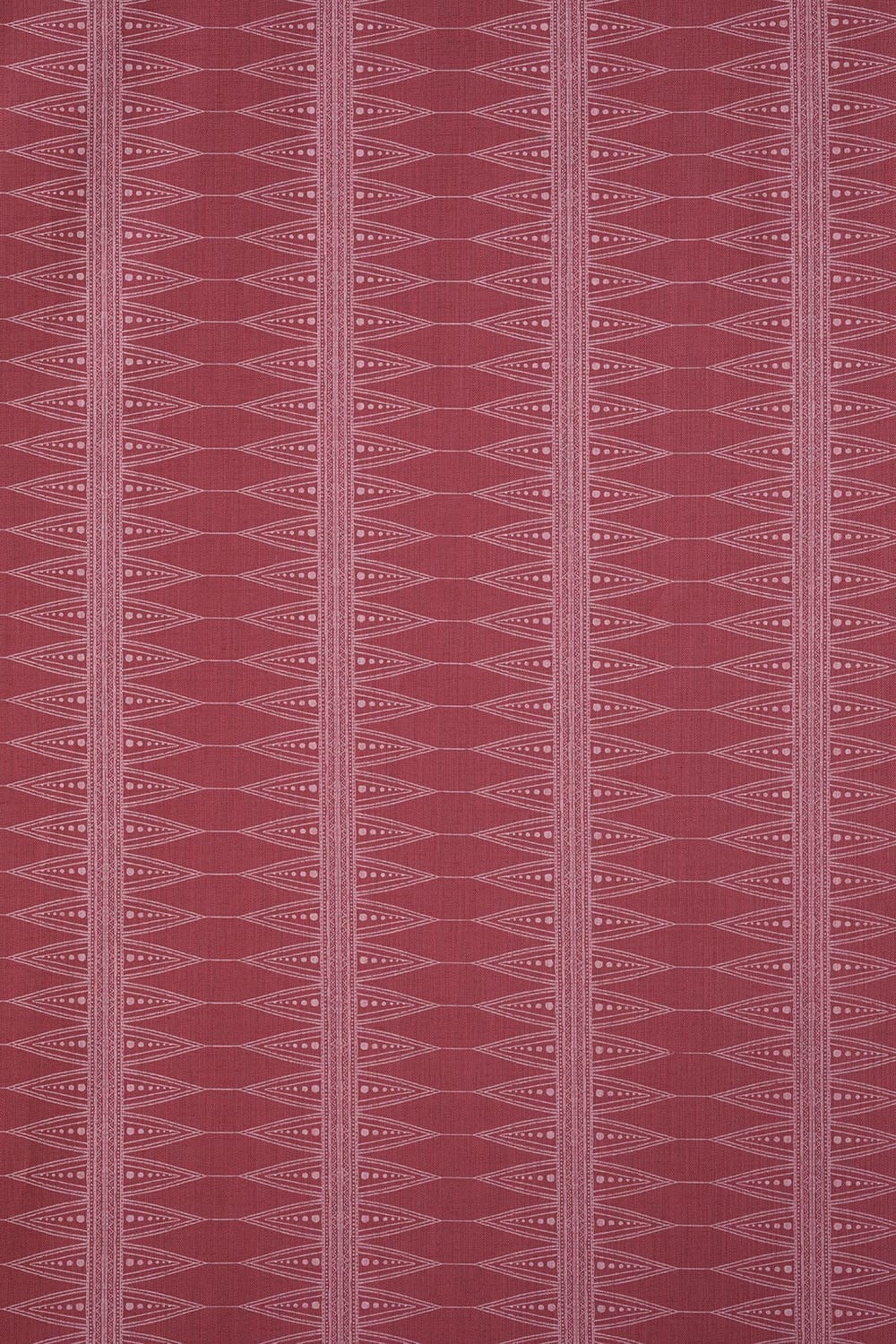 Indian Stripe Fabric in Snug Red by Barneby Gates