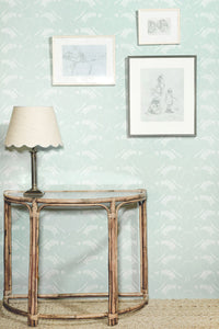 Swan Lake wallpaper - duck egg blue - Barneby Gates
