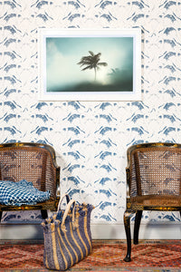 Swan Lake Wallpaper - Inky Blue