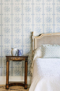 Asiatic Pheasant Wallpaper Collaboration with Burleigh in China Blue by Barneby Gates