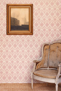 Ikat Wallpaper in Plaster by Barneby Gates