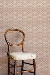 Indian Elephant Wallpaper in Chocolate / Blush by Barneby Gates