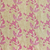 Hot Pink on Tea Stain