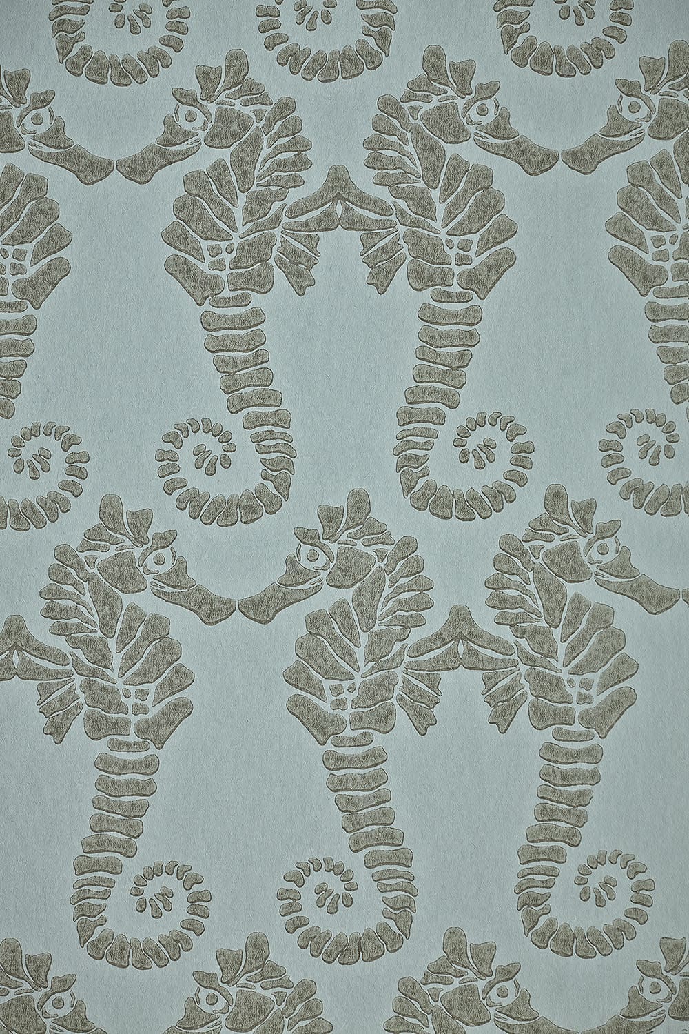 Seahorse Wallpaper in Eau de Nil by Barneby Gates