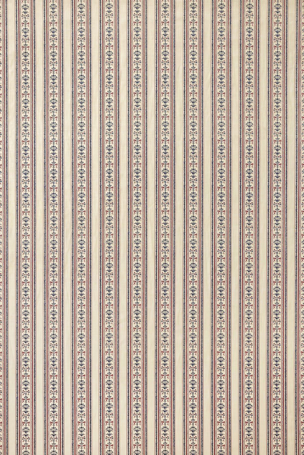 Folk Stripe Fabric in Cream by Barneby Gates
