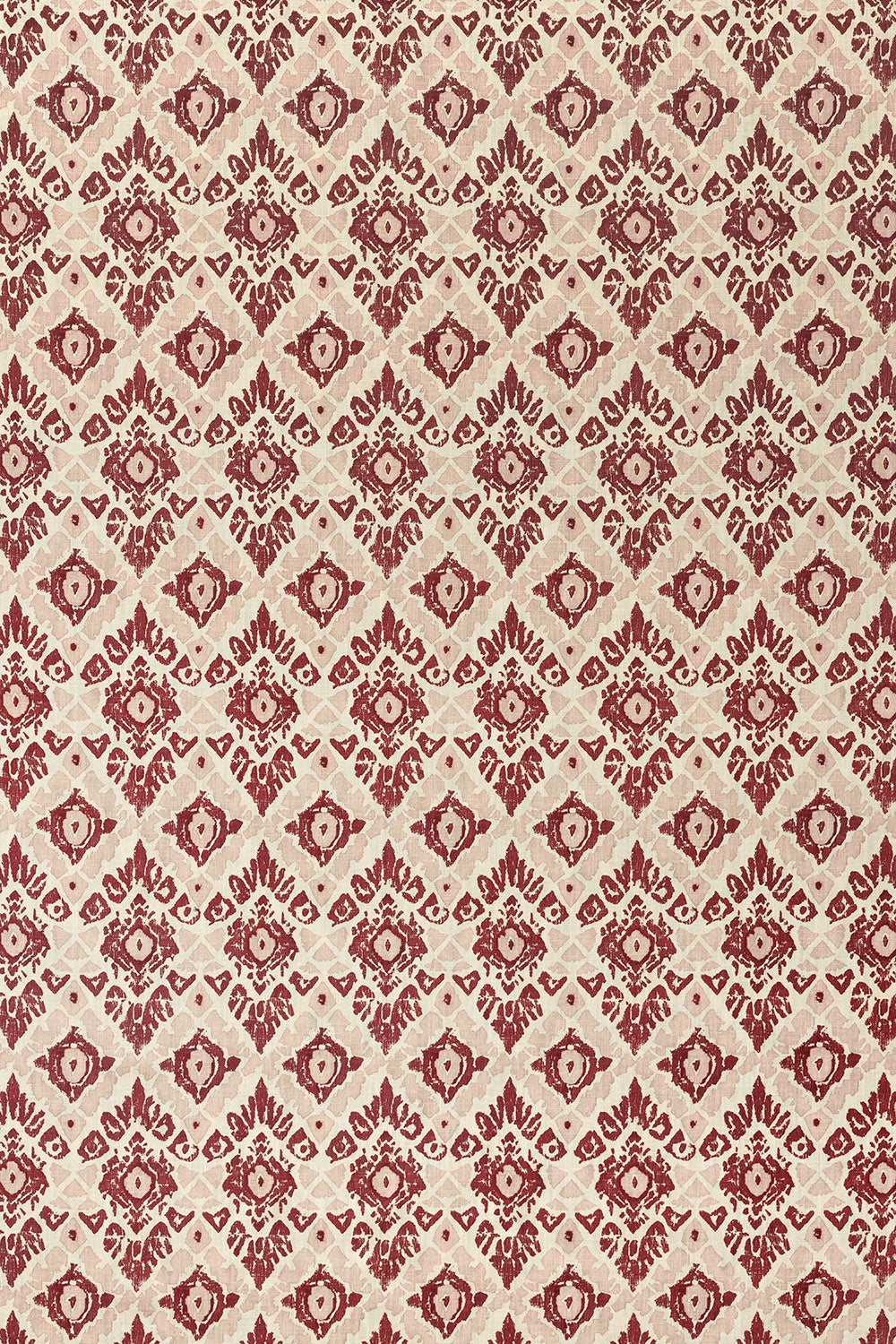 Ikat Fabric in Red / Pink by Barneby Gates