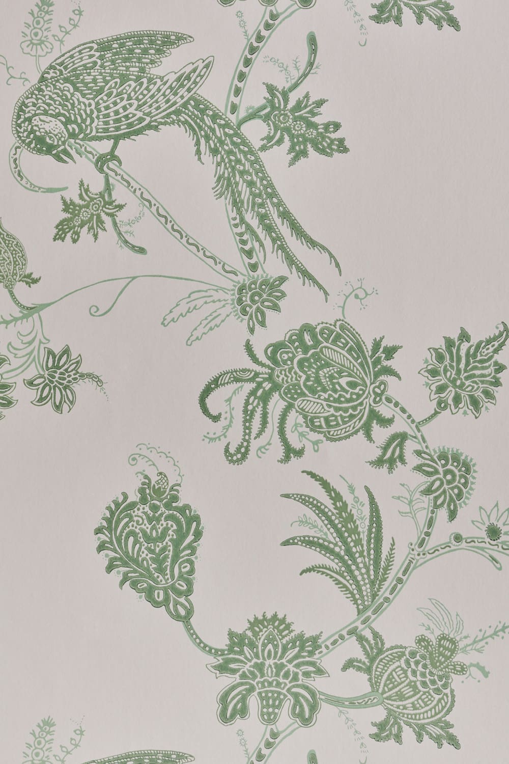 Vintage Bird Trail Wallpaper in Pink / Green by Barneby Gates