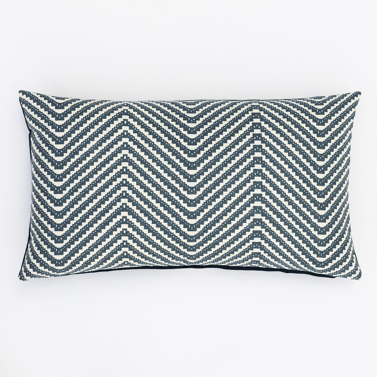Chevron Cushion in Ink Blue by Barneby Gates