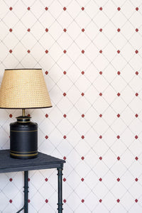 Diamond Trellis - Red by Barneby Gates