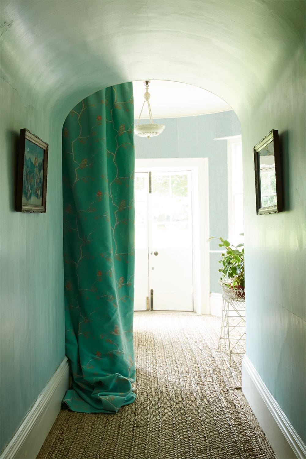 The English Robin Fabric in Jade by Barneby Gates
