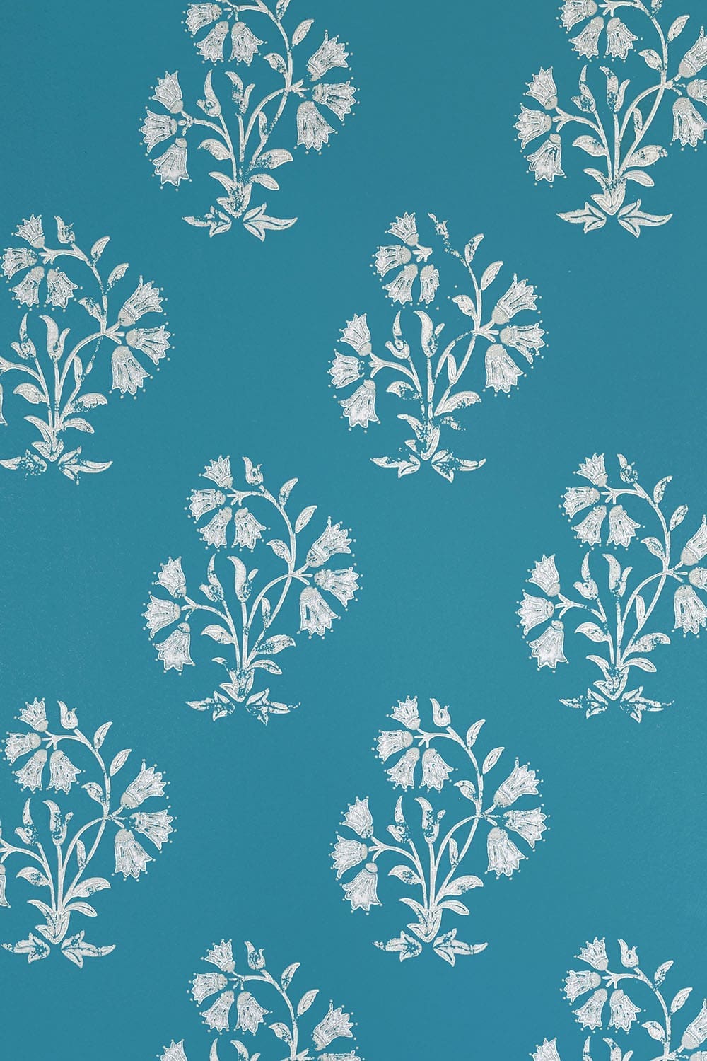 Maharani Block Print Wallpaper Collaboration With Willow Crossley Jaipur blue by Barneby Gates
