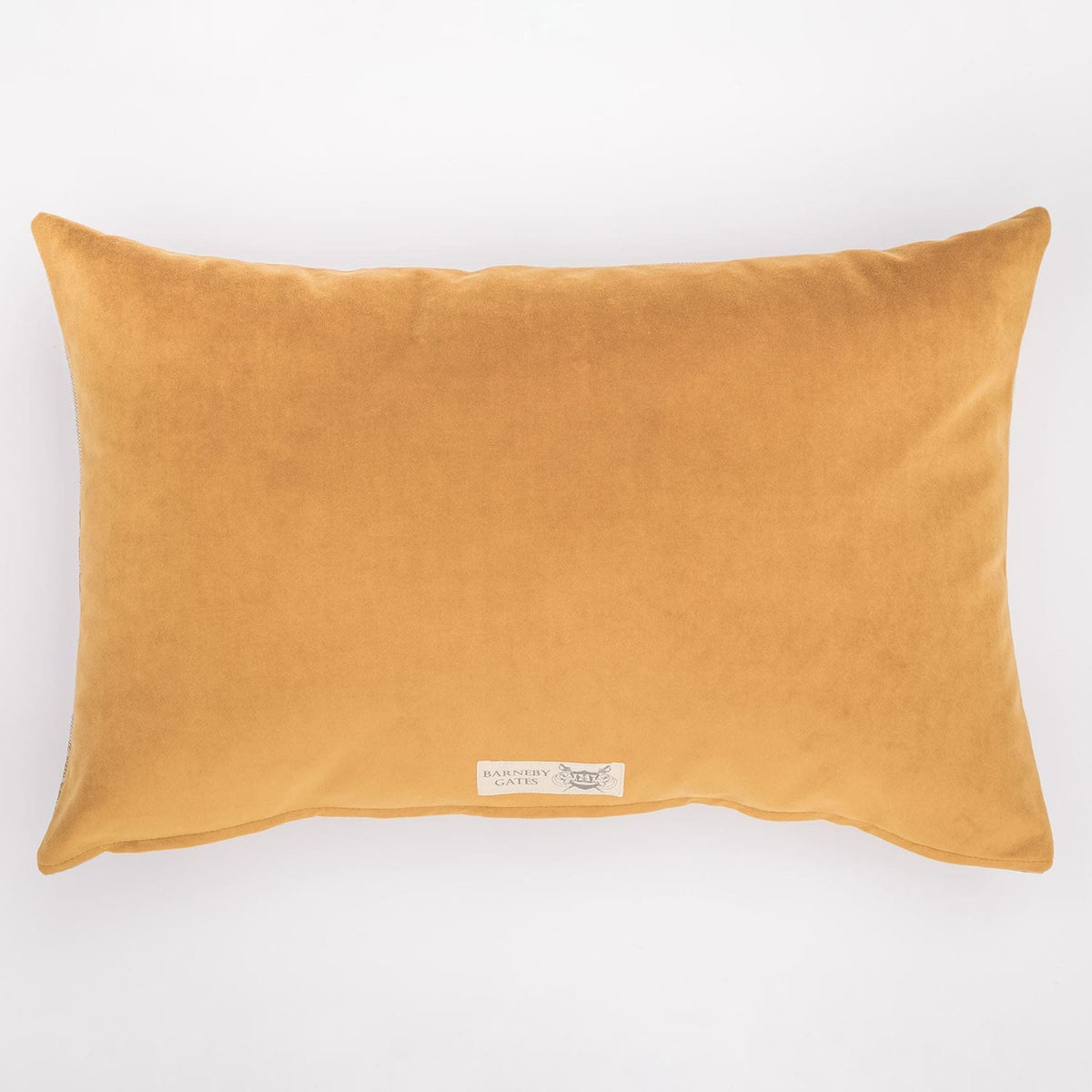 Marrakech Palm Cushion in Gold on Natural by Barneby Gates