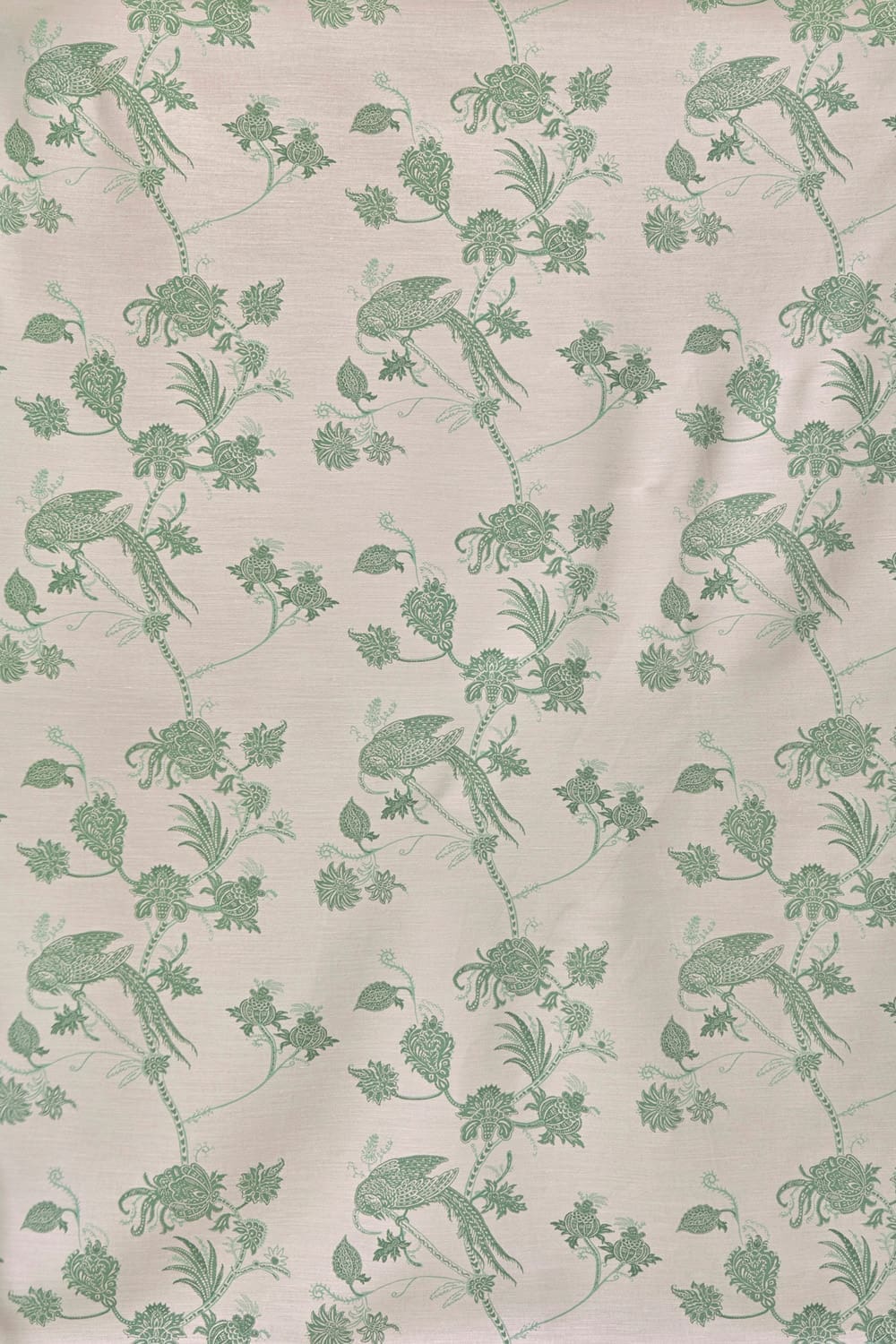 Vintage Bird Trail Fabric in Plaster / Green by Barneby Gates