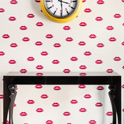 Lips - Red on Cream